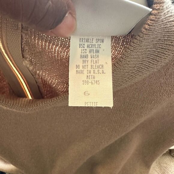 Mita Vintage 2Pc Sweater Dress 6 Petite - Picture 9 of 10